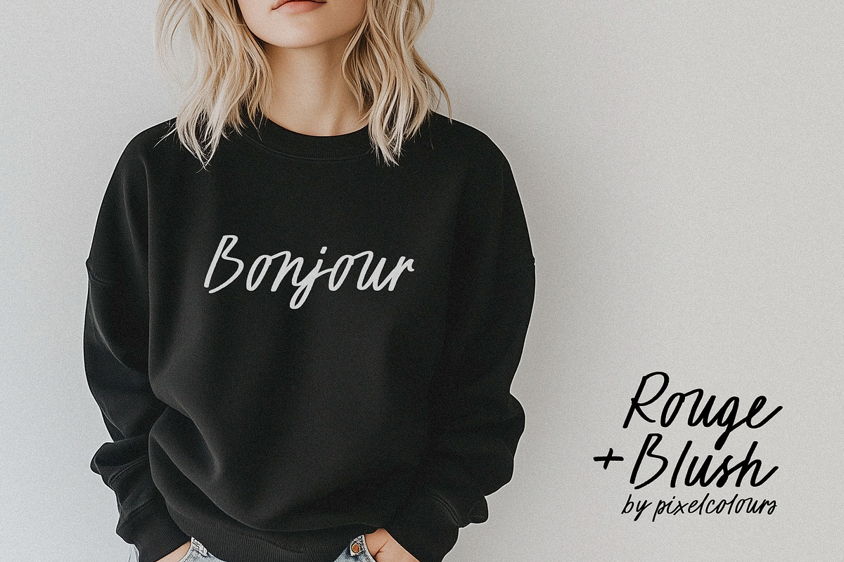 Script Font Duo Rouge +Blush, a Handwritten Font by pixelcolours (Photo 2 of 20)