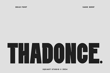 Thadonce - Racing Font, a Sans Serif Font by Iqsiart Studio