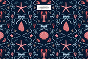 Coastal Coquette Seamless Pattern, a Pattern Graphic by Dina Mae (Thumbnail 2 of 14)