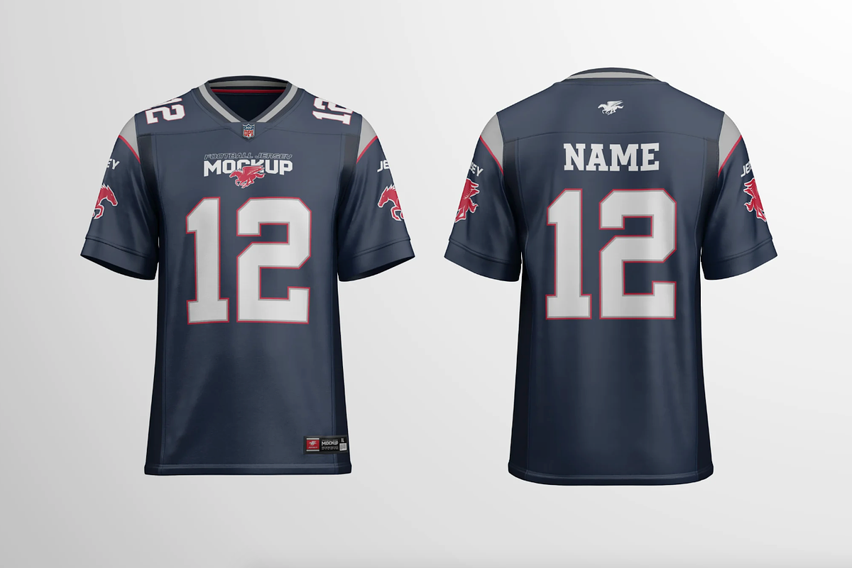 American Football Jersey Mockup, a Shirt Mockup by graphicsauce (Photo 1 of 4)
