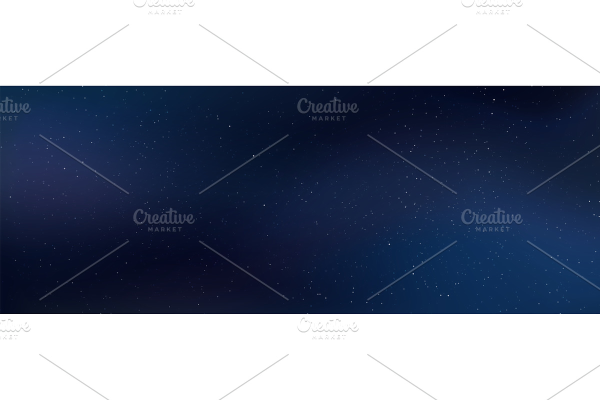 Starry night sky with glowing stars, an Illustration by Frogella