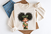 Quirky Grumpy Black Girl Clipart, a Seasonal Illustration by Craft Nest (Thumbnail 8 of 12)