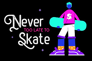 Neon Skaters Set