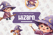 Whimsical Wizard Cute Kids, a Person Illustration by Gohsantosa (Thumbnail 1 of 4)