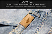 7 Apparel Jeans Labels Logo Mockup, a Bottom Mockup by Assyat (Thumbnail 8 of 16)
