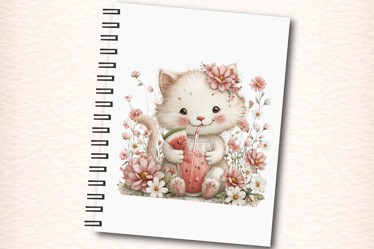 Whimsical Cats With Summer Drinks, an Illustration by Digital Artistic99 (Photo 6 of 11)