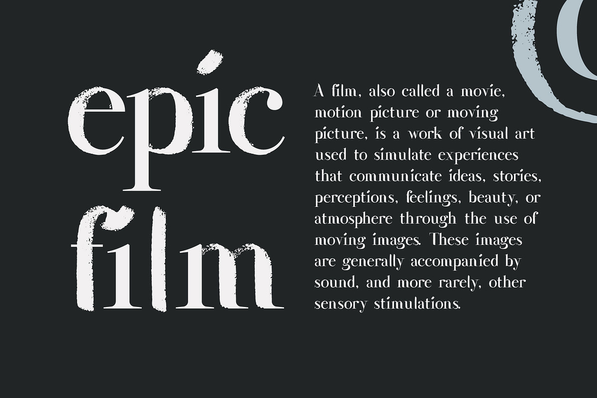 Wesloy dry brush serif font, a Serif Font by kaer_shop (Photo 3 of 9)