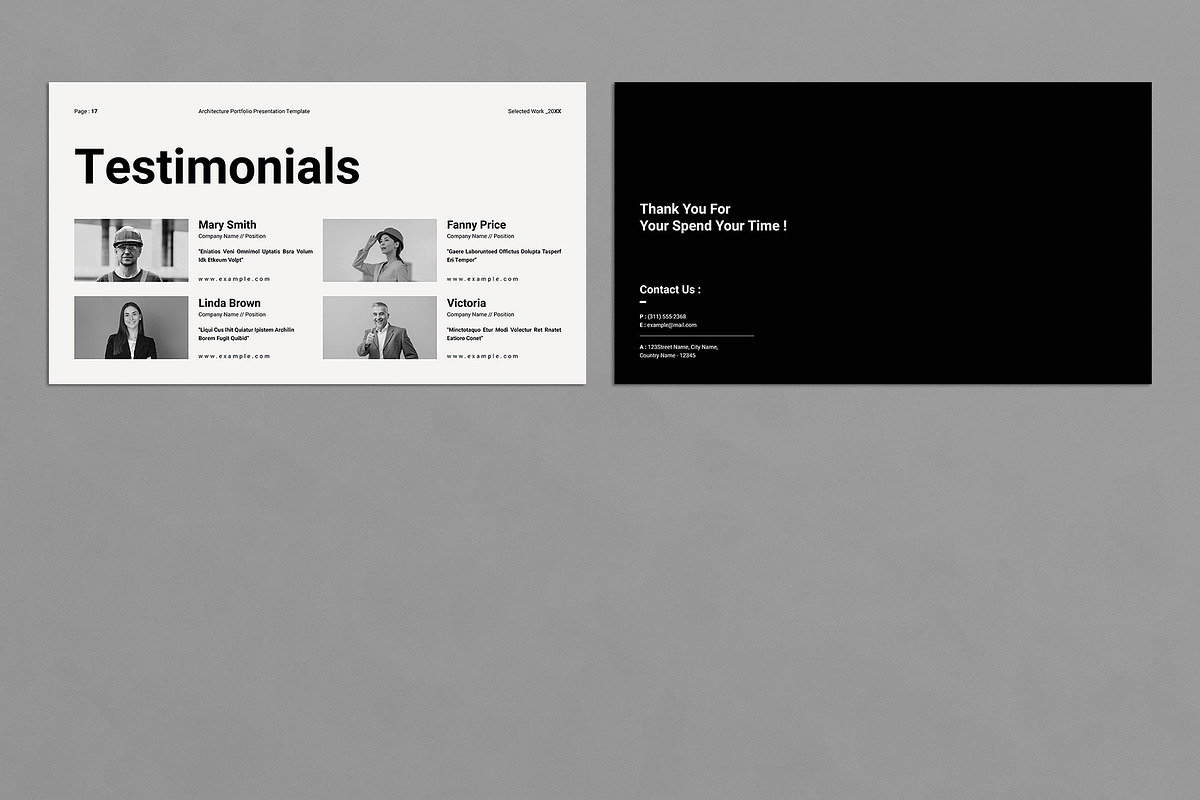 Architecture Portfolio Presentation, a Presentation Template by E-Type (Photo 6 of 6)