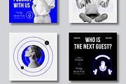 Podcast Social Media Post Layout Set, a Social Media Template by MightyDesign (Thumbnail 4 of 7)