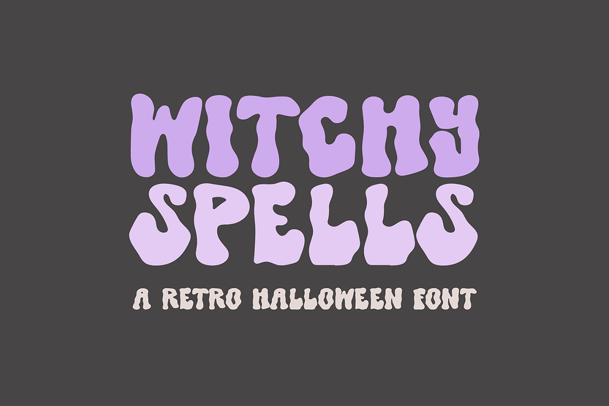 WITCHY SPELLS Retro Halloween Font, a Sans Serif Font by Blush Font Co. (Photo 1 of 5)