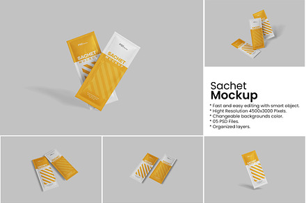 Sachet Mockup, a Packaging Mockup by Indah