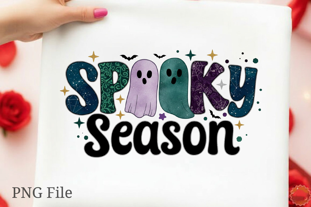 Watercolor Spooky Season Ghost PNG, an Illustration by designcity5 (Photo 1 of 4)