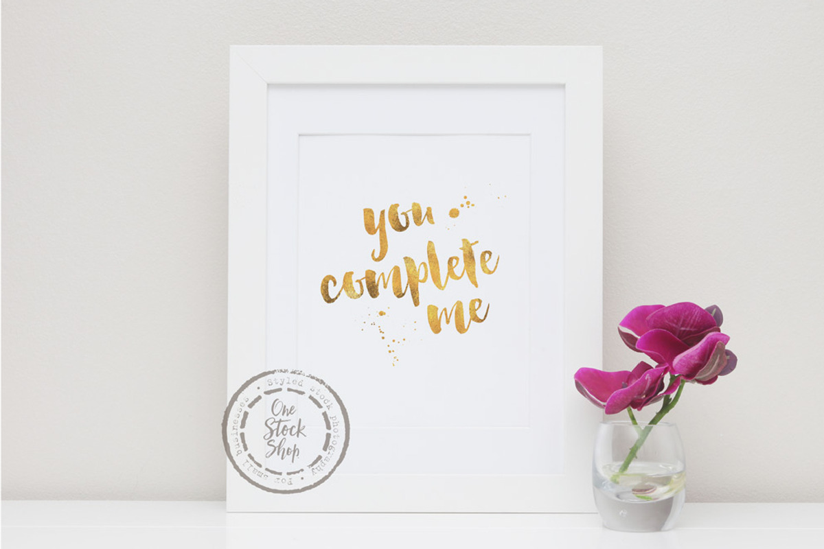 Styled Frame Mockup - orchids, a Print Template by One Little Creative (Photo 2 of 2)