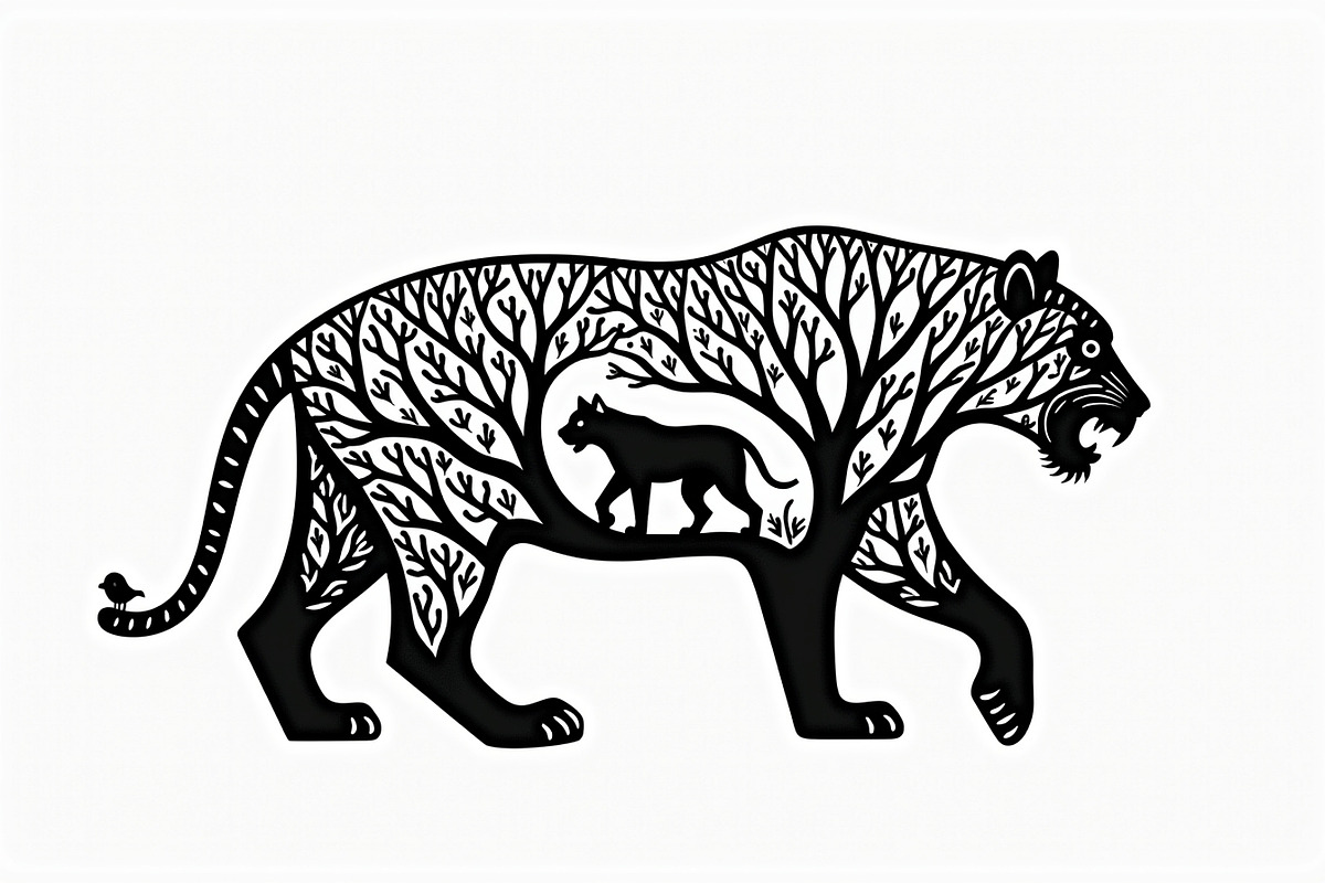 Beautiful Cheetah Silhouette Vector, an Illustration by Amazin_art (Photo 10 of 21)