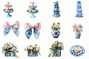 Chinoiserie Tea Clipart, an Illustration by Designworld (Thumbnail 6 of 6)
