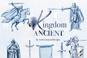 Hand Painted Ancient Kingdom Clipart, an Education Illustration by ArtCreationsDesign (Thumbnail 2 of 11)