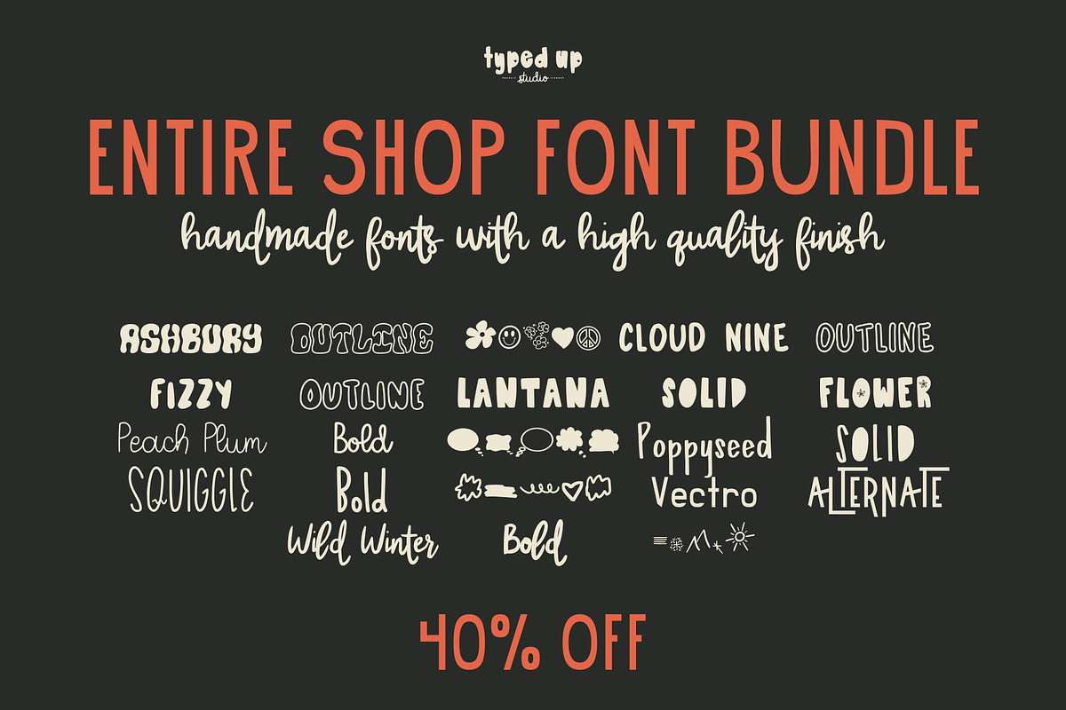 Font Bundle | Handwritten Fonts, a Handwritten Font by Typed Up Studio (Photo 1 of 9)