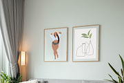 CURVY GIRLS & FLOWERS LINE ART, an Illustration by ArtOLB (Thumbnail 10 of 11)