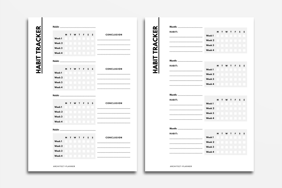 Architect Minimal Planner Template, a Stationery Template by velvetmade.designs (Photo 6 of 13)