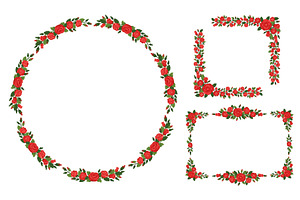 Geometric frames made of red, an Object Illustration by Vectorbuum
