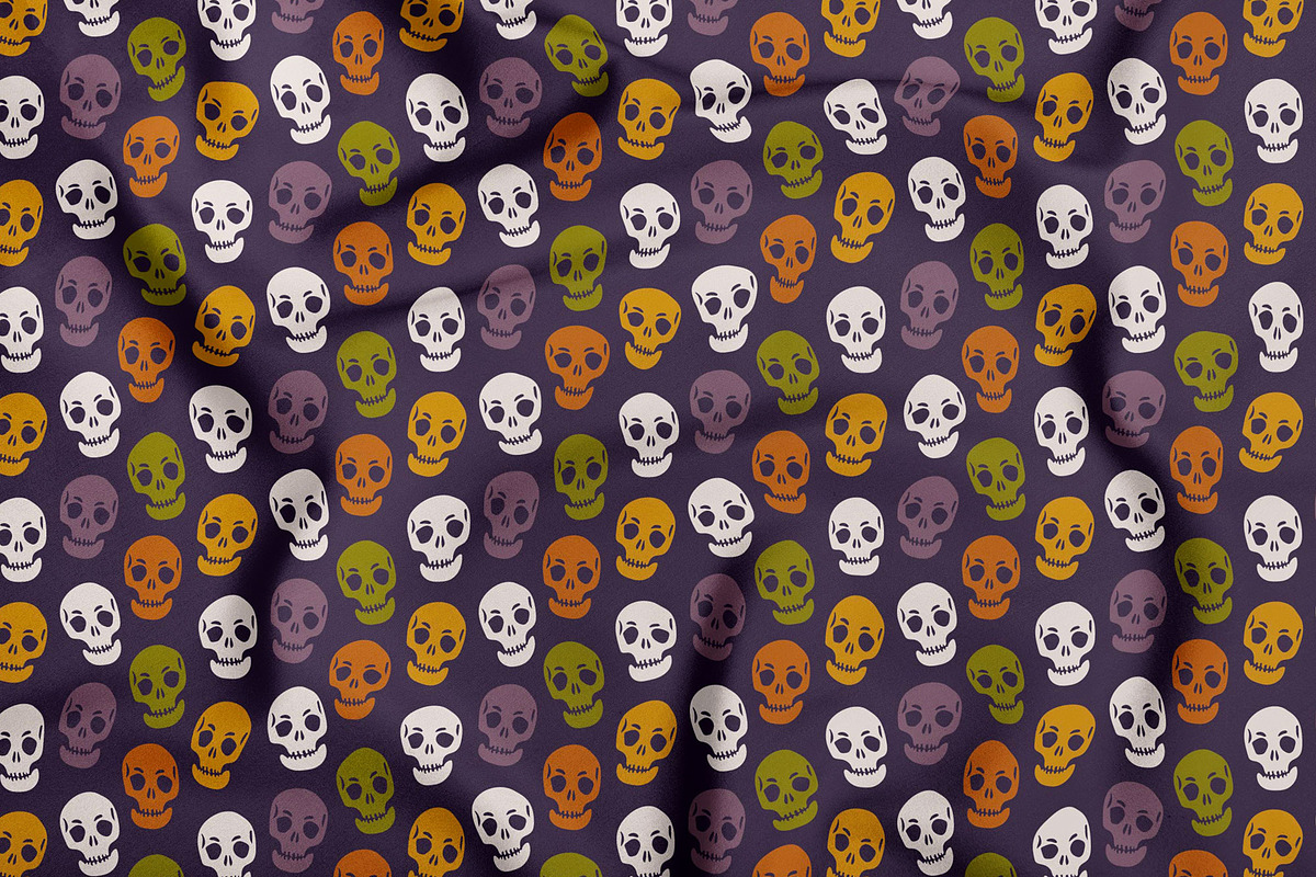 Halloween patterns cards elements, a Pattern Graphic by RevolutionizZed (Photo 5 of 17)