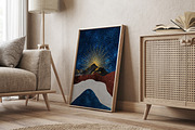 Modern golden landscape print poster, a Decorative Illustration by Muzi pear studio (Thumbnail 7 of 10)