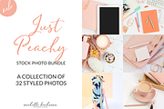 Just Peachy Stock Photo Bundle, a Photo by Savvy Stock Shop (Thumbnail 1 of 11)