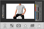Polo T-Shirt Mockup PSD, a Shirt Mockup by Bruno's Shop (Thumbnail 3 of 4)