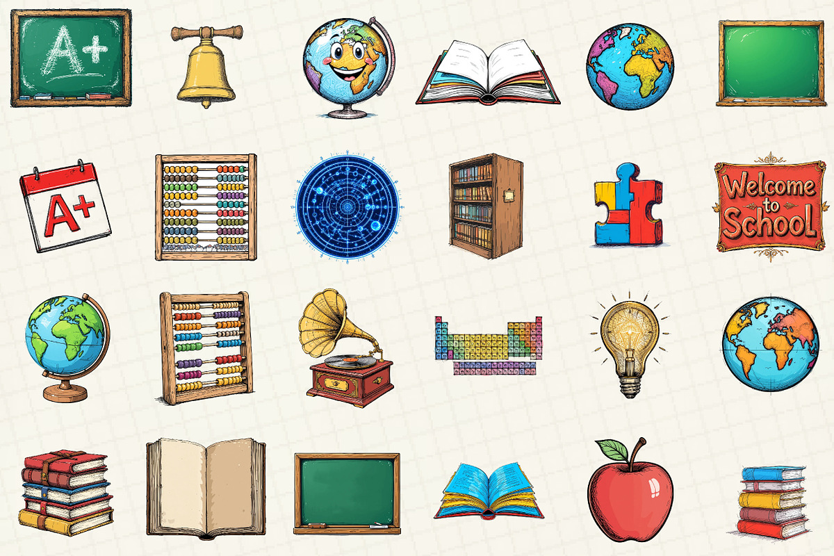 Back To School Sublimation Clipart, an Illustration by OK Design (Photo 2 of 5)