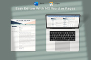 Creative Resume Example, CV Cover L., a Resume Template by HIRED Design Studio (Thumbnail 8 of 19)