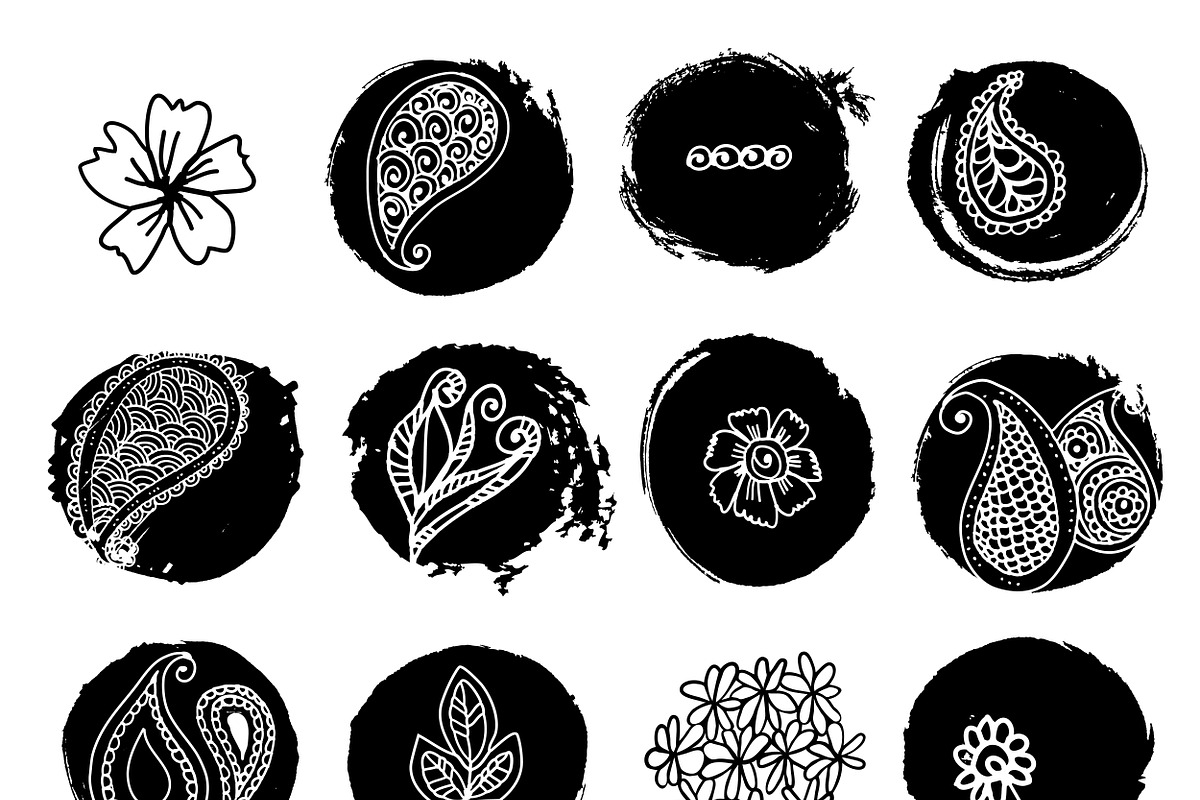 Ink Brush Strokes vector eps 10, a Texture Graphic by Soulful Vectors (Photo 5 of 7)
