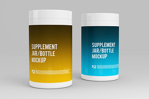 Supplement Jar / Bottle Mock-Up 3