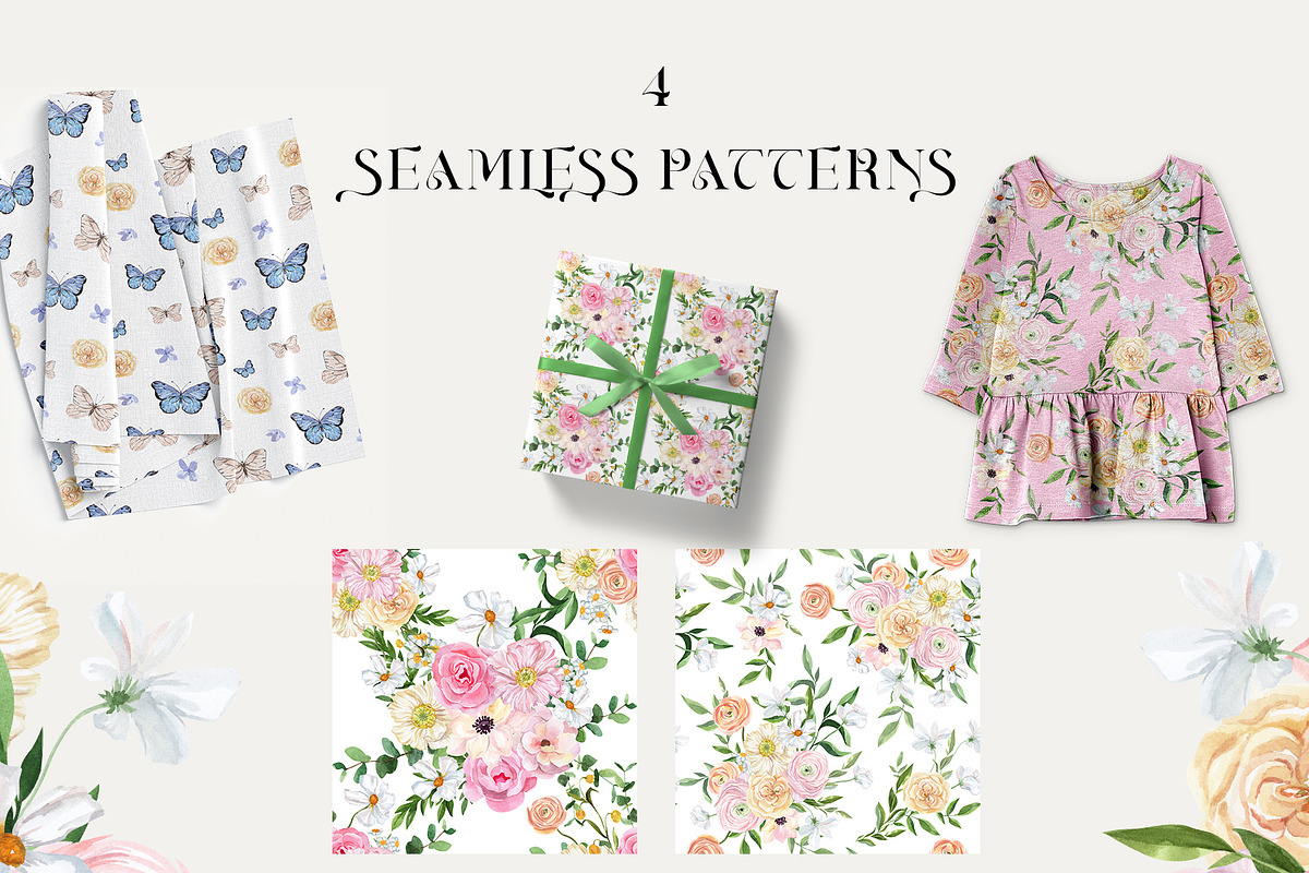 DREAMY Iridescent Summer Flowers, a Decorative Illustration by Catch the Dream Art (Photo 10 of 11)