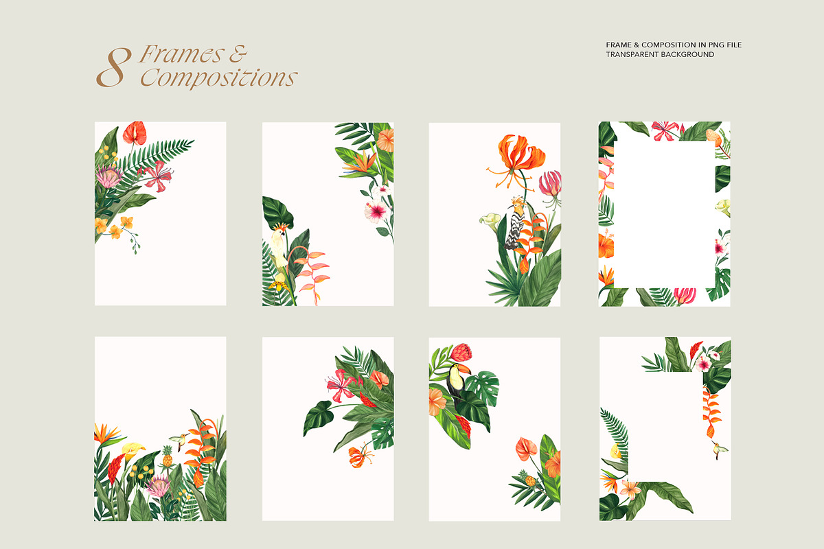 Tropical Summer Flowers, an Illustration by Manimanisa (Photo 4 of 9)