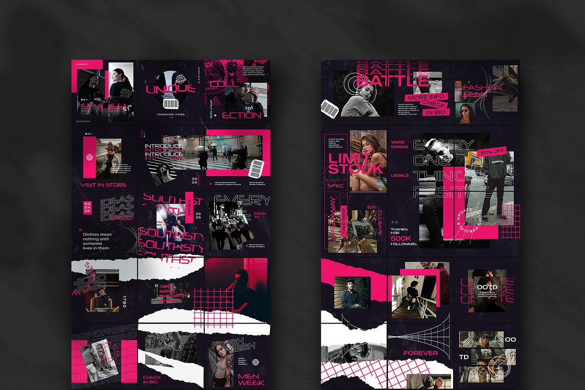Bundle Streetwear Instagram Vol1, a Social Media Template by Azruca (Photo 16 of 22)
