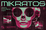 Mikratos - Futuristic Display Fonts, a Sans Serif Font by Ian Irwanwismoyo (Thumbnail 1 of 8)