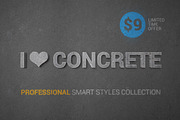 I ♥ Concrete — professional styles, a Layer Style Add-On by Design as Religion (Thumbnail 1 of 5)