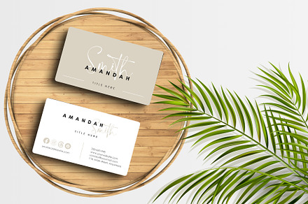 Elegant Business Card Canva Template, a Business Card Template by FakhiiDesigns