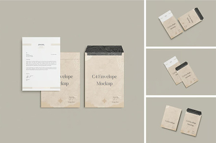 C4 Envelopes Mockup, an Advertising Mockup by zpackcreative