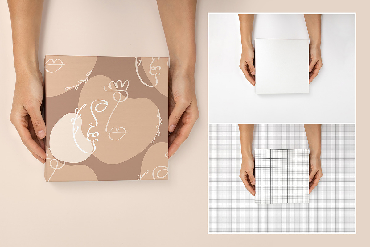 Gift Box Mockup | Wrapping | Layered, a Product Mockup by bazarova (Photo 2 of 12)