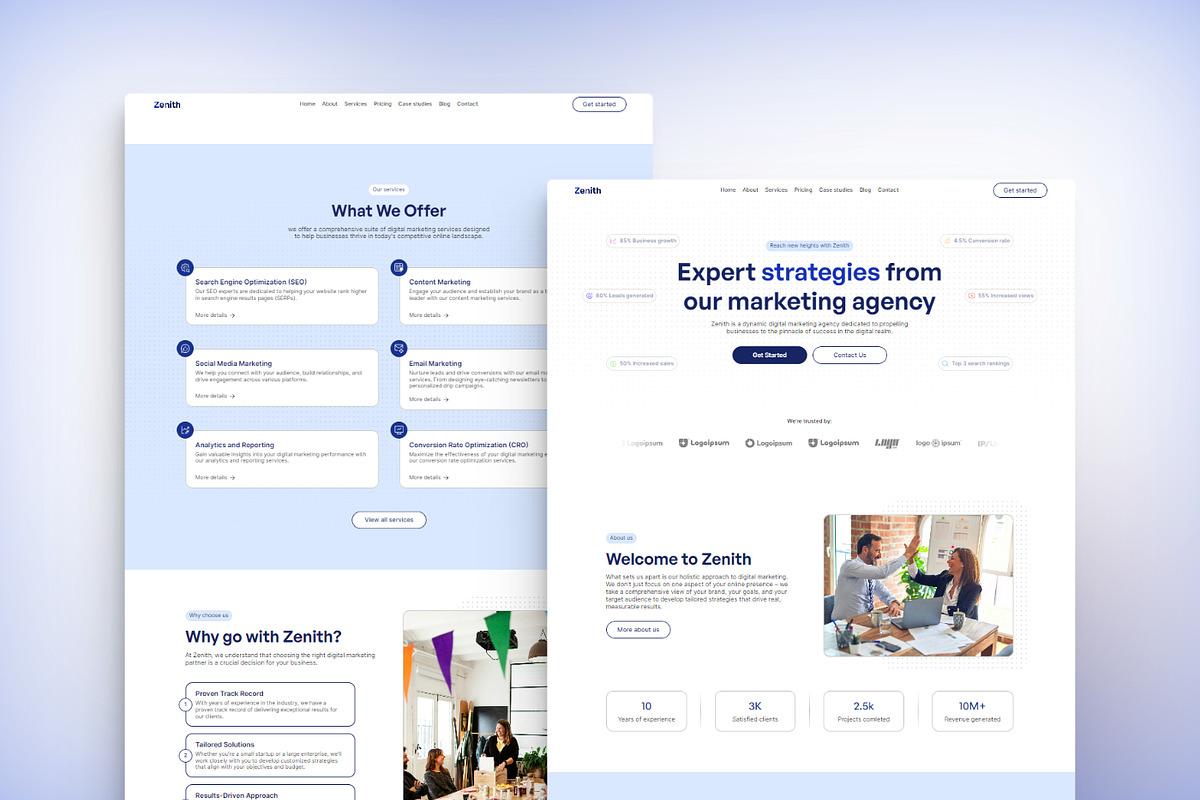 Zenith - Marketing Agency Template, a Landing Page Template by THdesign (Photo 2 of 4)