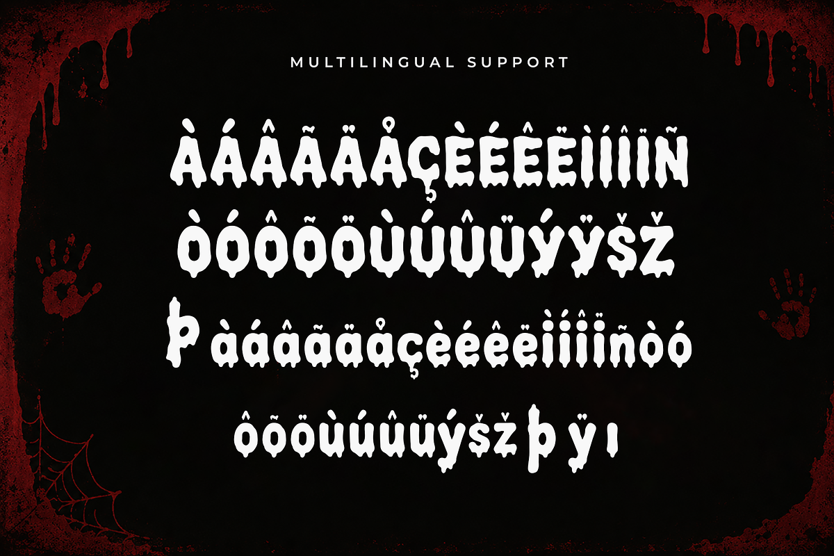 Blood Sauce - Horror Display Font, a Blackletter Font by overlaytemplates (Photo 5 of 5)
