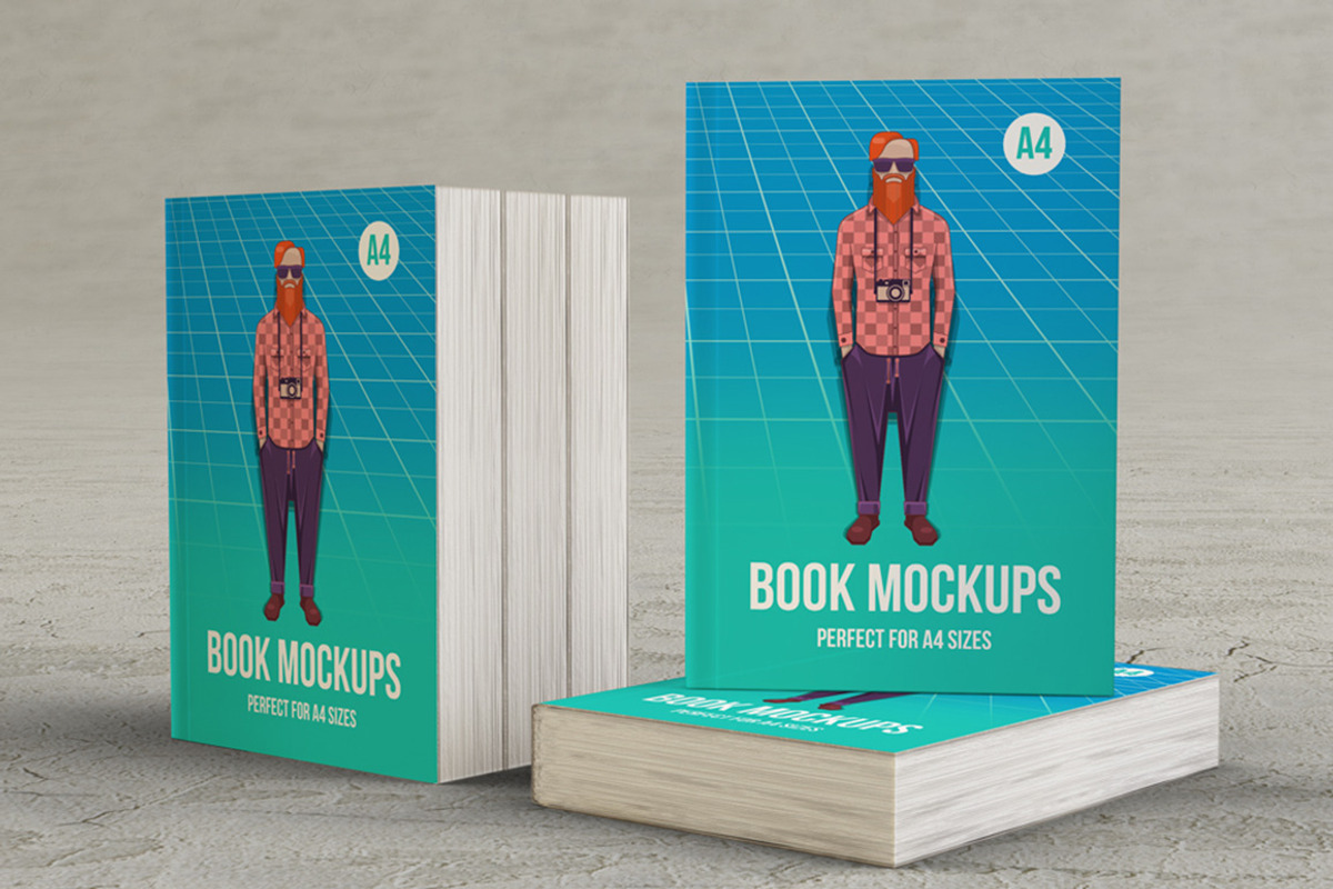 Book Mockups, a Print Template by Kongkow (Photo 2 of 7)