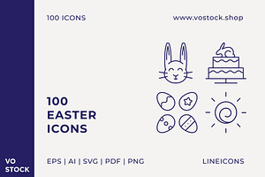 100 Easter icons