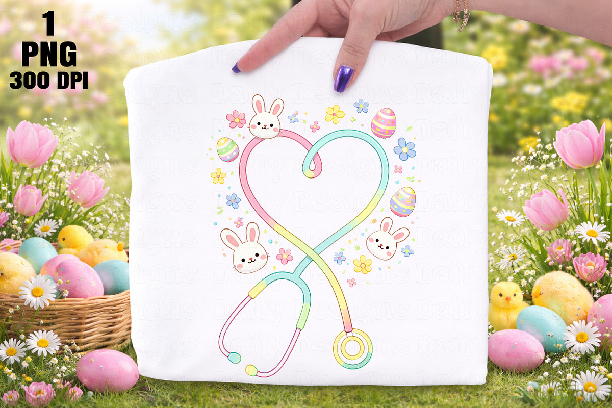 Nurse Stethoscope Easter Day Png, an Illustration by Daily.Designs (Photo 1 of 5)