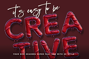 Liquido - 3D Color SVG Font, a Font by Deeezy (Thumbnail 5 of 5)