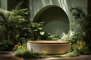 Lush Greenery Surrounds Modern Circu, a Photo by Pixeness Studio