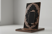 Floral Mobile Phone Holder Laser Cut, a Graphic by Amazin_art (Thumbnail 4 of 4)