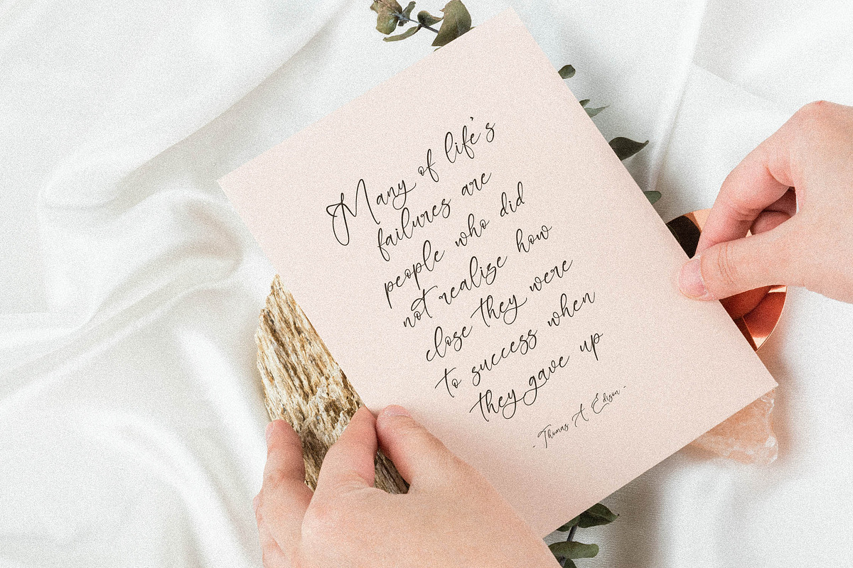 Aloruty Fortune Beauty Calligraphy, a Script Font by Letterena Studios Script (Photo 9 of 15)