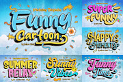 Funny Cartoon Text Effect, a Branding & Logo Template by Andrew Skoch Design (Thumbnail 1 of 9)